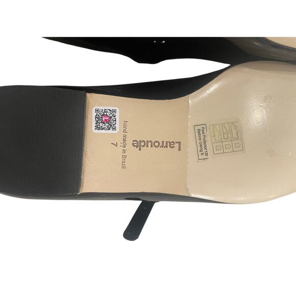 New Larroude Blair black patent Mary Jane Ballet Flat size 7 - Picture 16 of 16